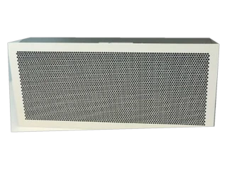 BF-V breed multiplexrooster, vooraanzicht met geperforeerde frontplaat